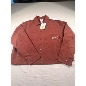 Champion Coaches Jacket Womens L Ruby NEW Match Layering Piece CPW253JK02014